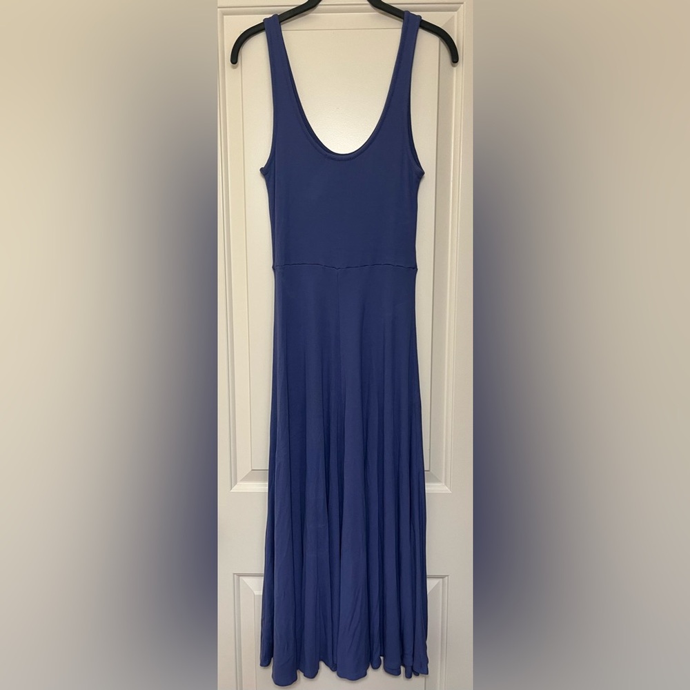 Marine Layer Lexi Rib Fit and Flare Midi Dress in Marlin Size S - Picture 5 of 9